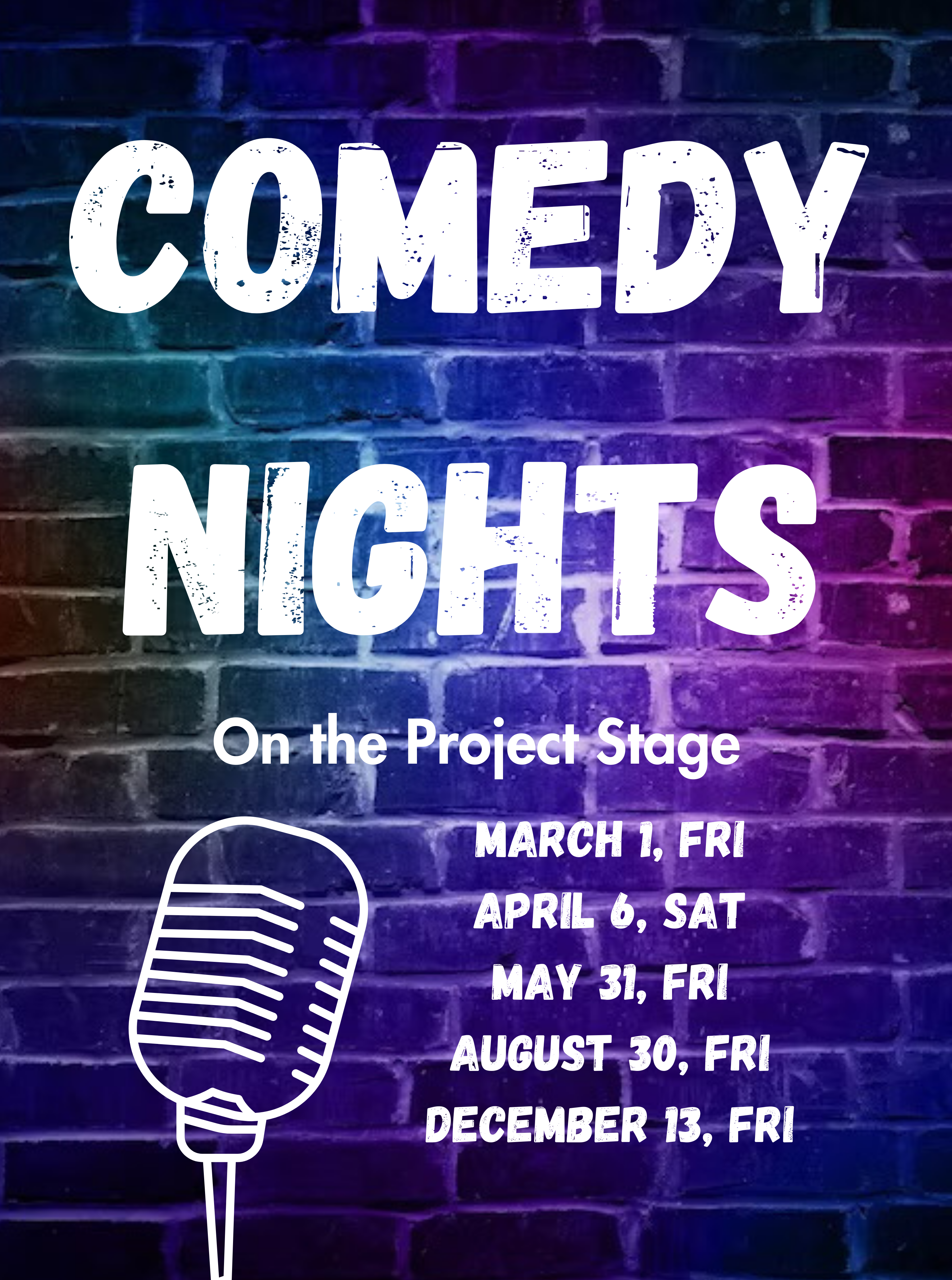 Comedy Night dates poster