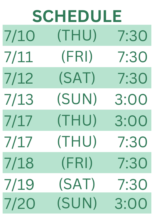 Image of available show times