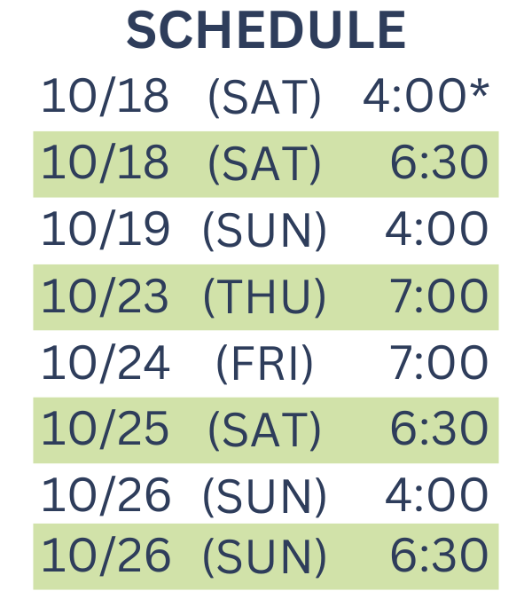 Secret Garden Showtimes